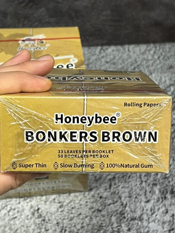 Блок 2500 листов -бумага для самокрутки  Honeybee Bonkers brown