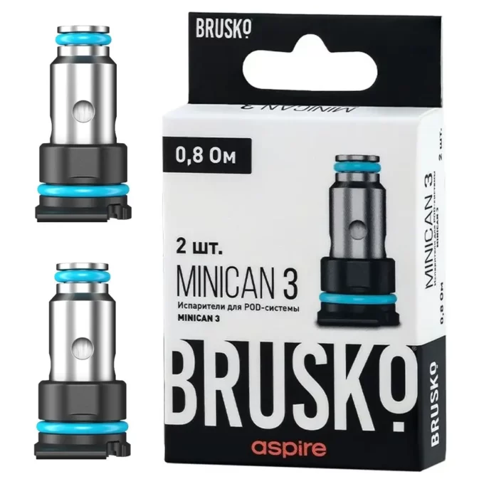 Испаритель Brusko Minican / 2 / 3 / Plus, AF Mesh Coil, 0.8 Ом (2 шт)