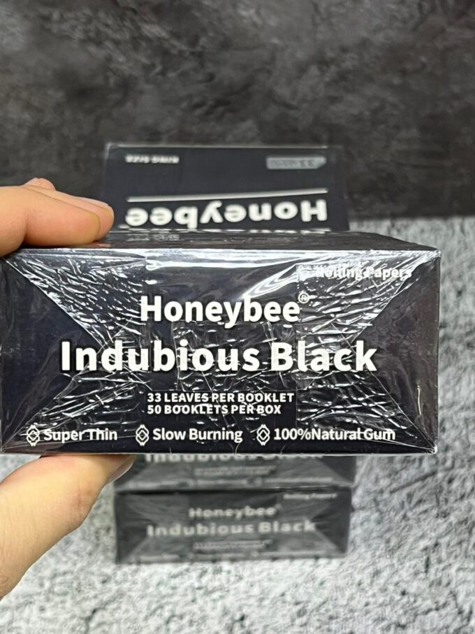 Блок 2500 листов -бумага для самокрутки Honeybee Indubious Black