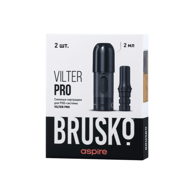 Сменный картридж BRUSKO VILTER PRO, 2 мл, 1.2 Ом, 1 шт, (в упак. 2 шт)