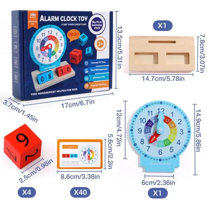 Обучающий набор Монтессори "Учимся определять время" Arlam clock toy