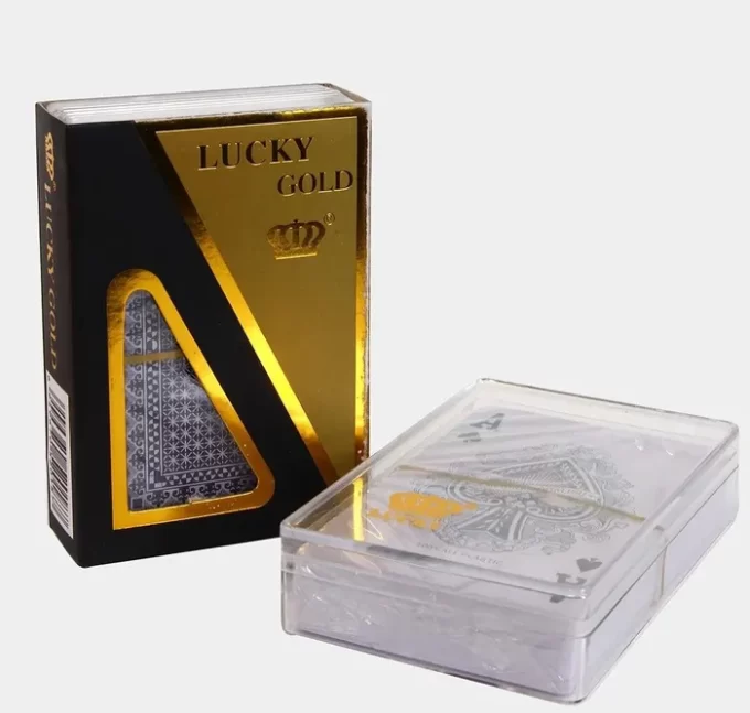 Карты игральные пластиковые "Lucky Gold"