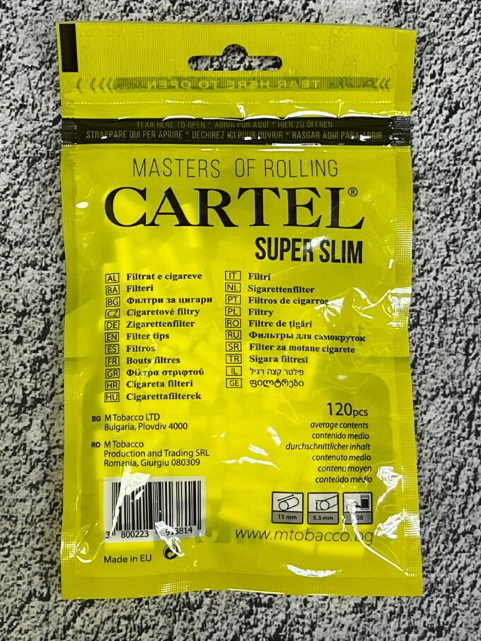 Фильтры для сигарет «Cartel» 5.3мм Superslim  120шт