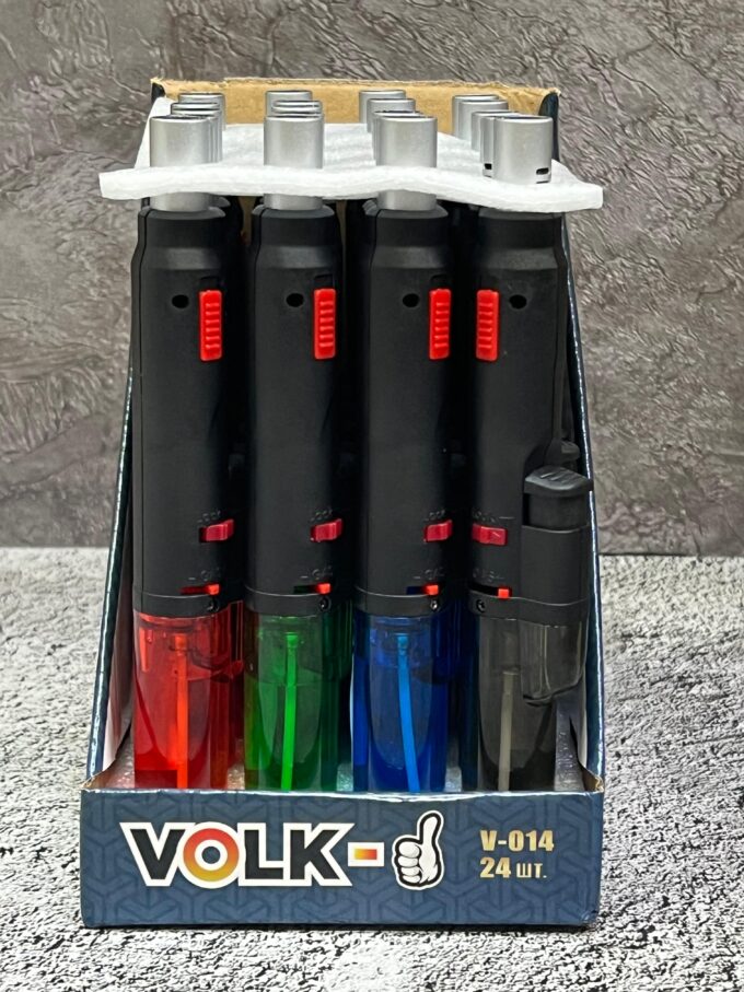 Бытовая зажигалка Volk 2 режима пламя/турбо