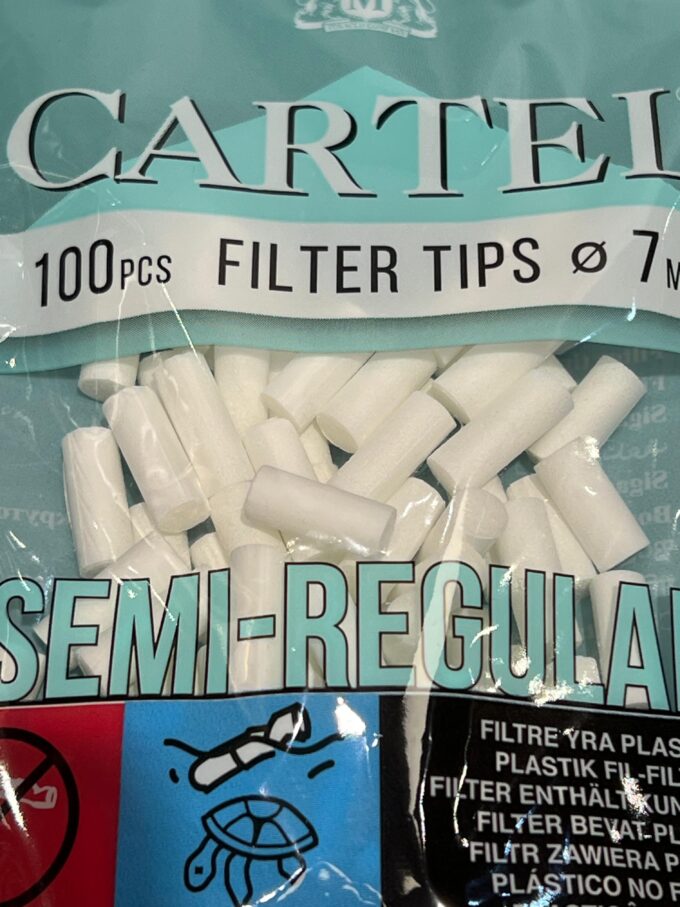 Фильтры для сигарет «Cartel» 7 мм  Semi-Regular 100шт