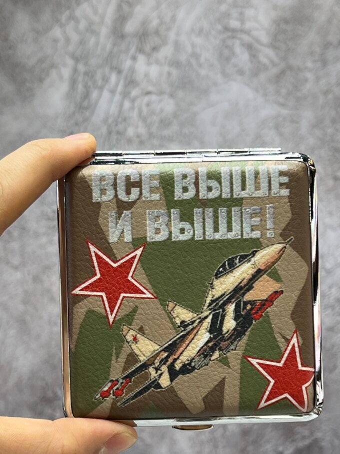 Портсигар с военными логотипами Артикул:N-0396