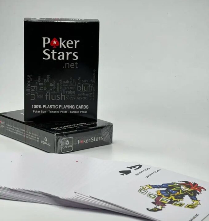 Карты игральные для покера  "Poker Stars" 100 % пластиковые 54 шт