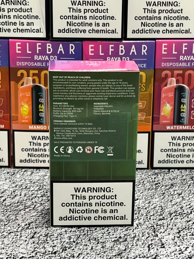 Elf Bar Raya D3 25000 тяг Original