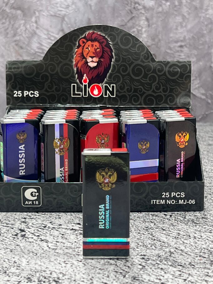 Газовая зажигалка металл турбо (в блоке 25 шт) Артикул:MJ-06