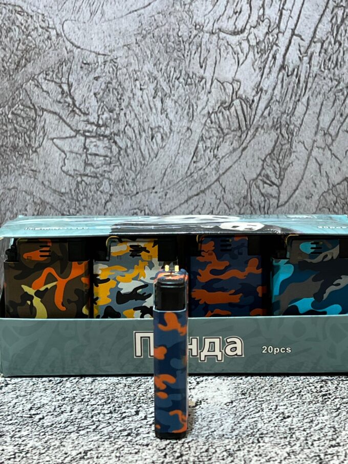Газовая зажигалка  2в1 пьеза/турбо (блоке 20 шт)  Артикул:999