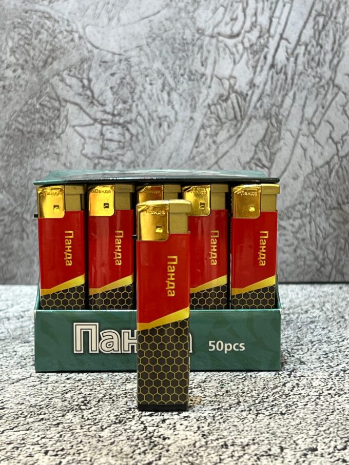 Газовая зажигалка металл турбо с фонариком  (в блоке 50 шт) Артикул:636