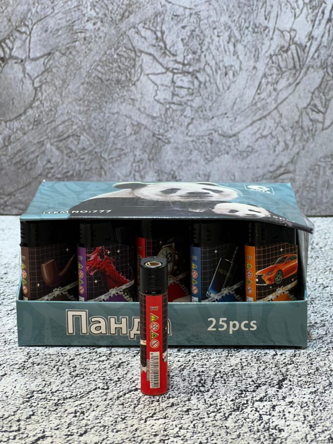 Газовая зажигалка металл турбо (в блоке 25 шт) Артикул:011